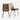 Hasle Faux Leather Dining Chair Set of 2 Brown