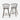 Klarup Oak Barstool Set of 2 - Mocha