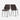 Munkerup Leather Dining Chairs Set of 2 - Brown